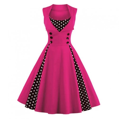 Ladies Plain Cotton Frock